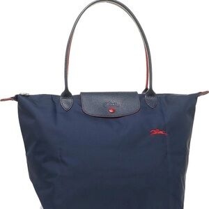 Longchamp medium Le Pliage Club Navy Blue Tote Bag